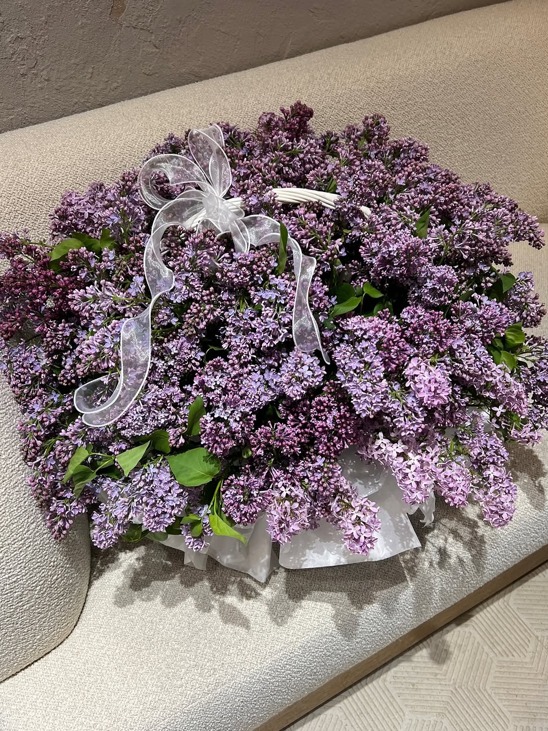 Букет из сирени сиреневой крупный